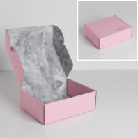 Коробка двухсторонняя складная «Мрамор», 27 × 21 × 9 см