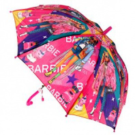 Зонт детский БАРБИ r-45см, ткань, полуавтомат ИГРАЕМ ВМЕСТЕ 