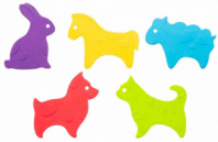 Набор игрушек для ванны мини-коврики ANIMALS ,5 шт
