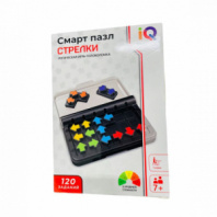 1toy IQ ТРЕНИНГ Настольная логическая игра"Смарт пазл Стрелки",в кор.9,8*14,5*3см