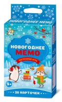 Настольная игра для детей «Новогоднее МЕМО» мини (28 карточек)